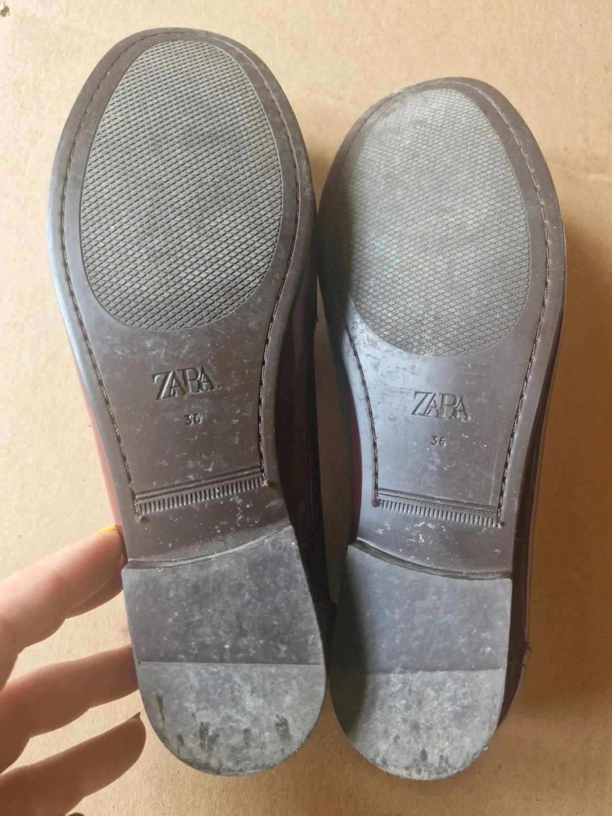 Mocasines de charol Zara burdeos – Talla 36 – photo 7